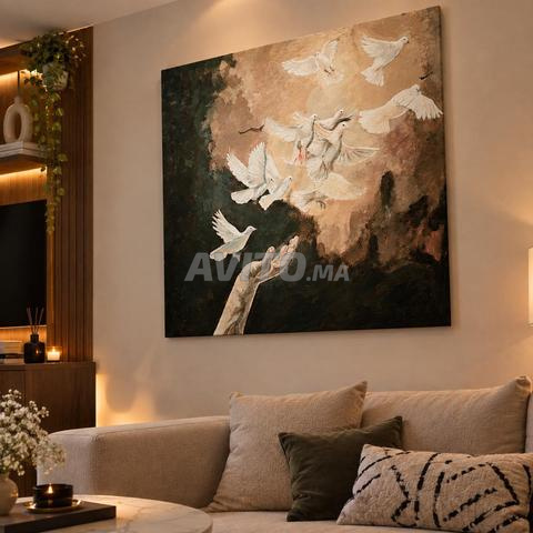 لوحة ديكور زخرفية - مرسومة باليد - Colombes - 2