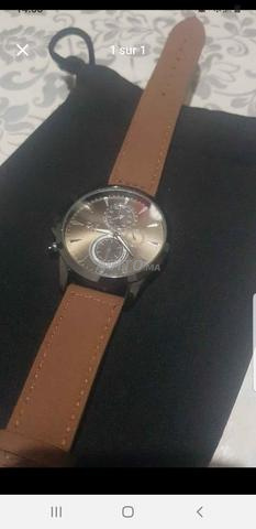ساعة رجالية Chronograph بسوار بني – حالة جيدة جدًا