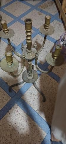 À vendre : bougeoir marocain ancien en cuivre, fabriqué à la main