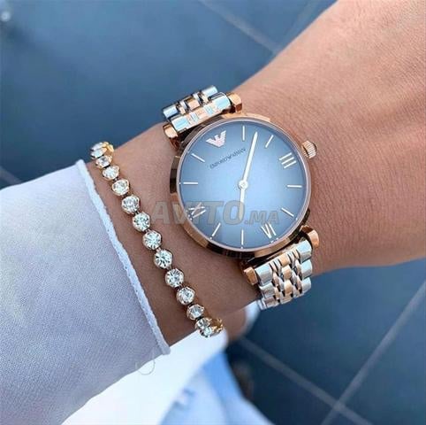 Emporio Armani AR1725 en Acier Bicolore