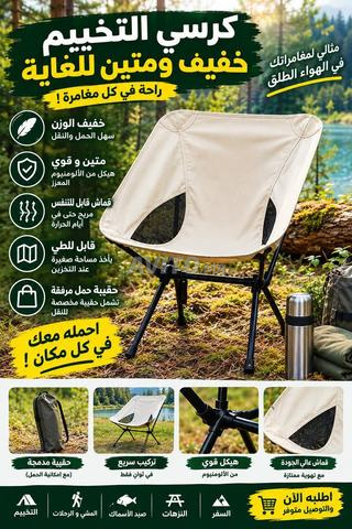 Chaise pliante légère et confortable pour toutes les sorties