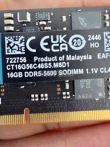 RAM DDR5 pour ordinateur portable, 16 Go, 5600 MHz - 2