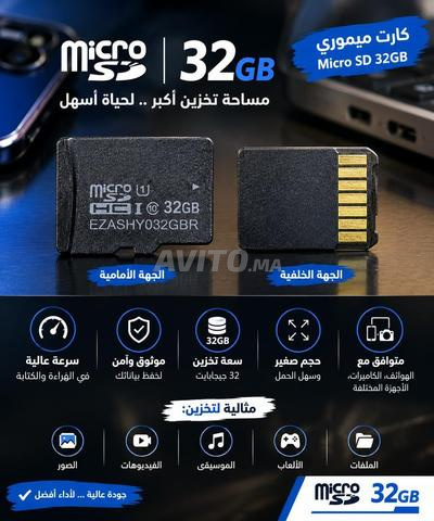 Carte mémoire microSD 32 Go – en bon état