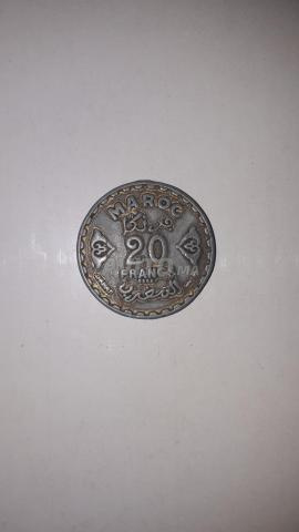 Monnaie marocaine ancienne de l'époque du protectorat - 2