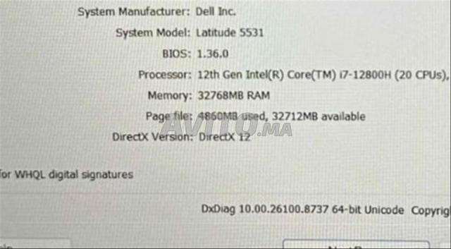 Dell workstation I7-12800H 32 ddr5 - 2