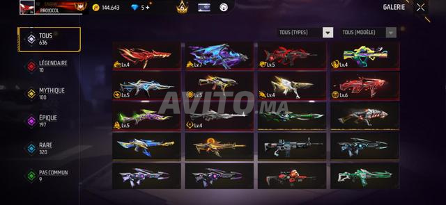 Compte Free Fire à vendre - 2