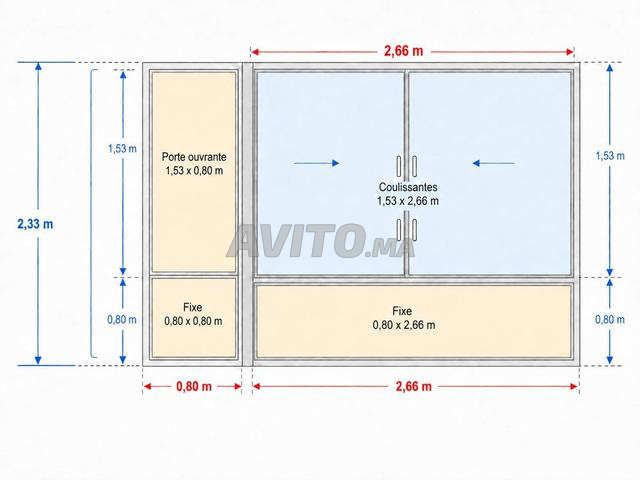 Fenêtres aluminium avec vitres STOPSOL et cadres - 2