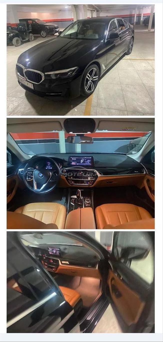  BMW 520D 60500 Km Noire intérieur Tabac  