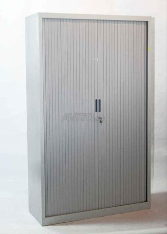 Armoire haute métallique avec 2 portes rideau - 2