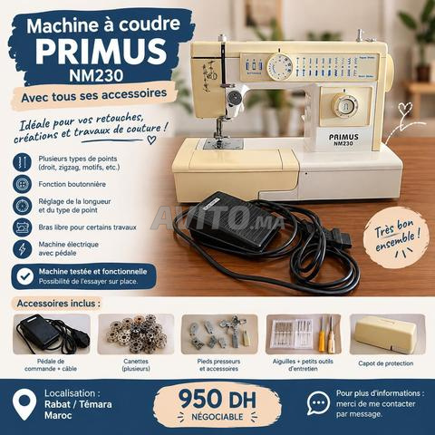 Machine à coudre PRIMUS NM230 et accessoires