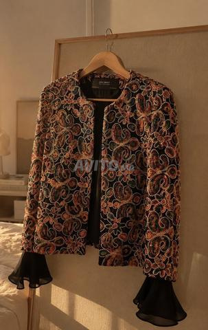 جاكيت Zara Basic Collection مطرز بالخرز - 2