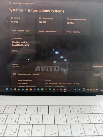 Dell XPS13 9320 i7 13e Gen Excellent état - 2