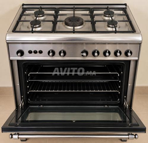 Cuisinière à gaz 5 feux avec four – Inox - 2
