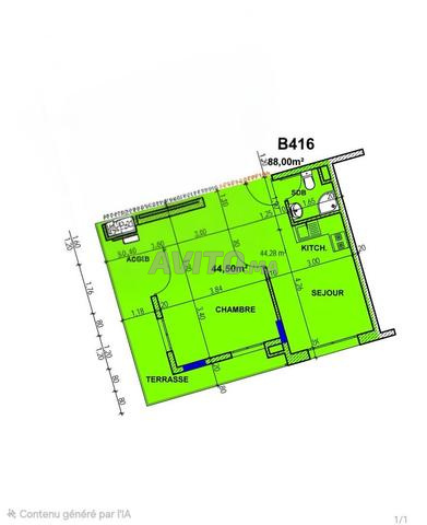 Studio Neuf 44,5 m² | Guéliz (Face Holiday Inn) - 2