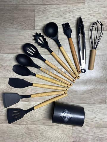 Pack de cuillères composé de 11 pièces en silicone, résistant à la chaleur - 2