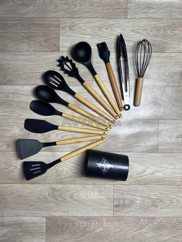 Pack de cuillères en silicone composé de 11 pièces, résistantes