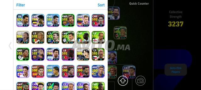 Compte eFootball légendaire 3237 avec 1260 Coins - 2