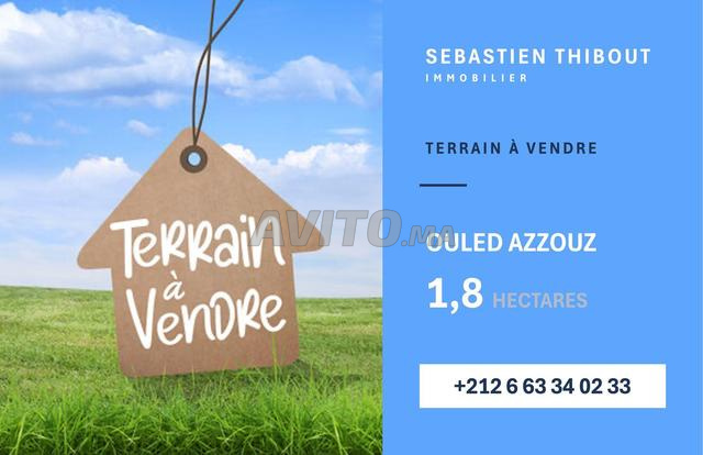 À VENDRE – TERRAIN TITRÉ 1,8 HECTARE, OULED AZZOUZ