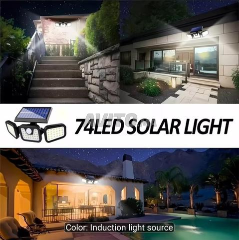 مصابيح LED الشمسية مع مستشعر حركة - 2