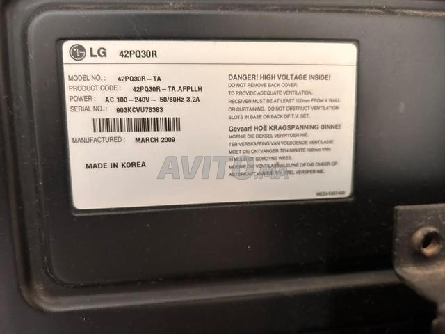 TV LG Plasma – Modèle 42PQ30R – Très bon état - 2