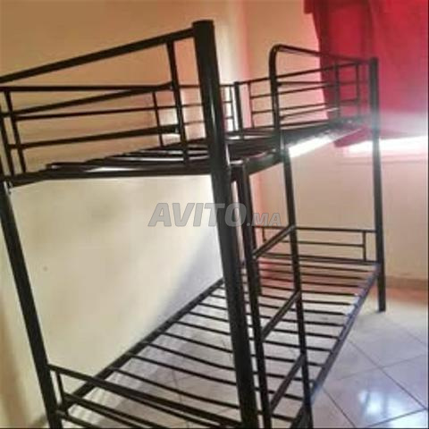 سرير معدني مزدوج متين - 2