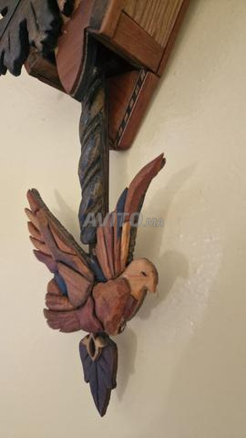 Horloge décorative murale en bois