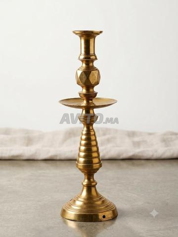 Bougeoir Traditionnel Laiton 47cm - 2