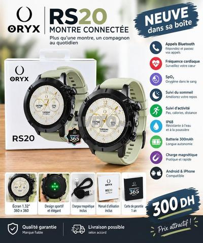 ⌚ Montre connectée ORYX RS20 neuve dans la boîte – 300 dirhams