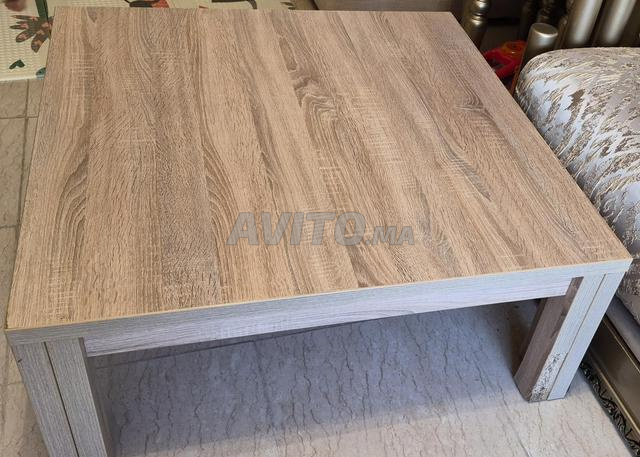 Table basse beige 90/90 - 2