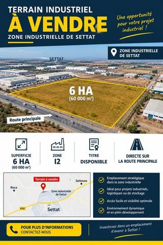 Terrain industrielle Settat I2