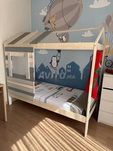 Lit cabane enfant 90 × 190 cm – Comme neuf - 2
