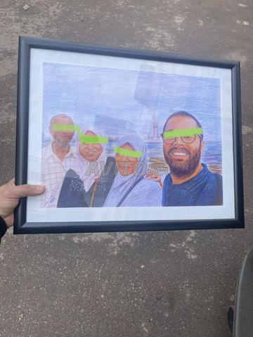 بورتريه فني مرسوم باليد من صورة