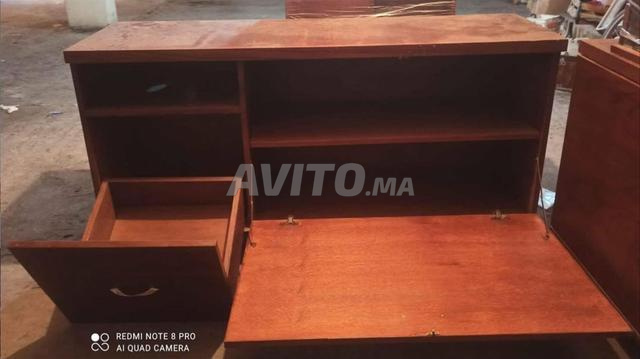Meuble TV acajou
