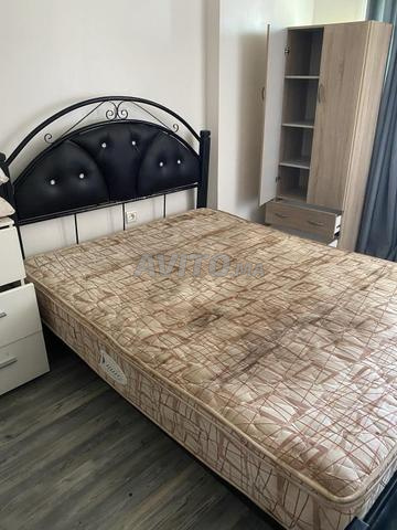 سرير حديدي مزدوج مع مرتبة - 2