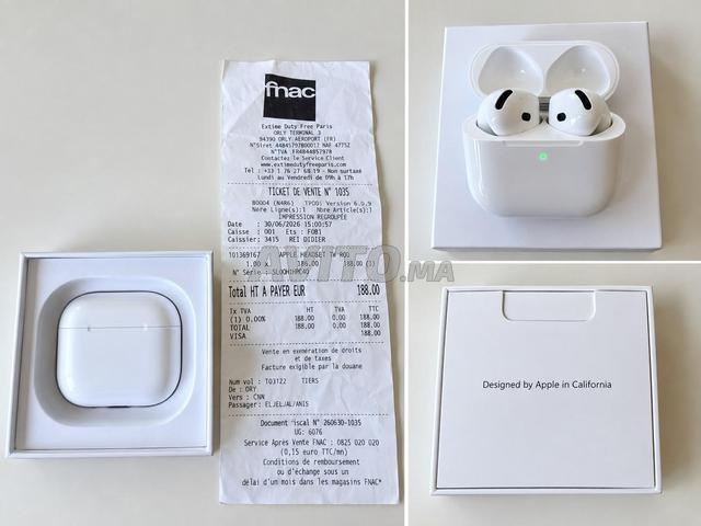 AirPods Apple avec réduction de bruit active (ANC)