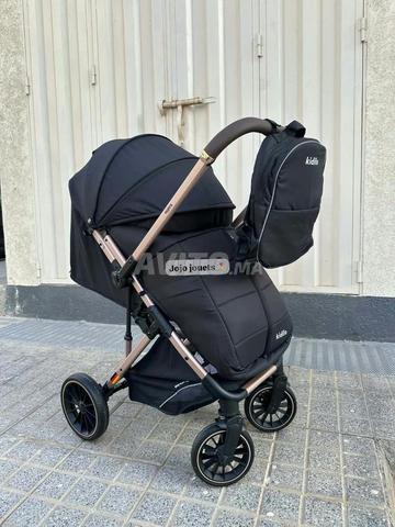 عربة أطفال KIDILO 6S30Pro رمادي داكن قابل للطي