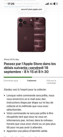 iPhone 18 pro Max couleur rouge bordeaux