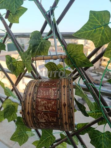 Décoration en bois suspendue 10 x 11 cm