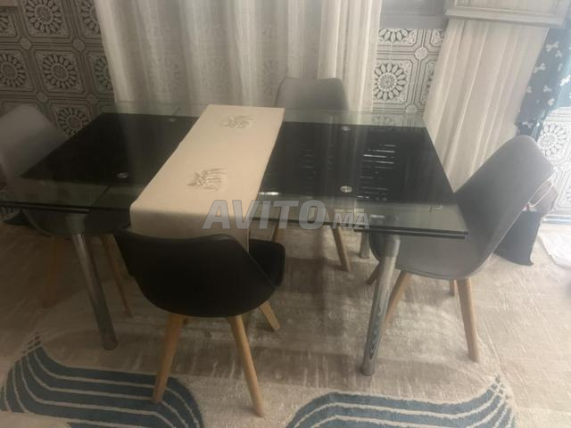 طقم غرفة الطعام الزجاجي عالي الجودة - 2