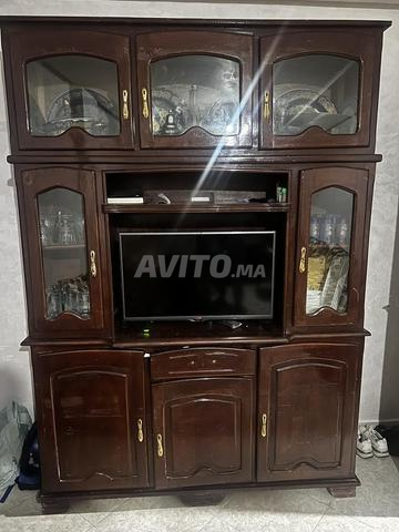 Armoire en bois pour télévision et vêtements/ustensiles - 2