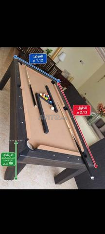 طاولة بلياردو تتحول إلى طاولة طعام مع 6 كراسي - 2