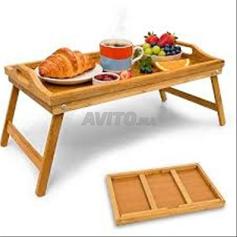 plateau de lit en bambou - 2