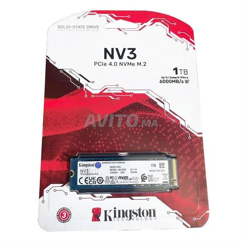 SSD Kingston NV3 سعة 1 تيرابايت NVMe PCIe 4.0 جديد