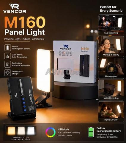 Mini Panneau LED Vencor M160 M160RGB Rechargeable 