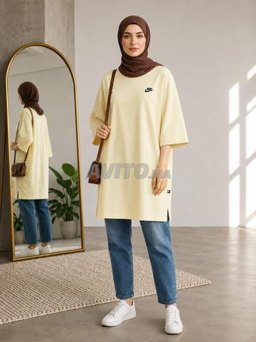 تيشيرت عصري بقصة واسعة - 2