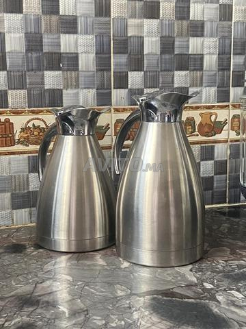 Ensemble de 2 thermos lourds en acier inoxydable - 2