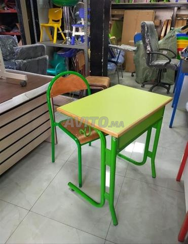 طاولة التلميذ\table pupitre double places 1m20 dis - 2