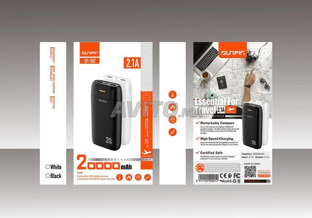 POWER BANK  SUNPIN PB-007  20 000 mAh - 2