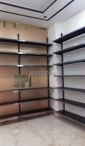 Rayonnage Supermarché Économique Noir & Crème - 2