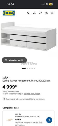 Lit IKEA avec rangement